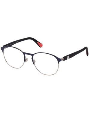 Moncler Ml5192 Oval-Frame Glasses - Metallic