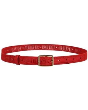 Fendi Logo Belt - White