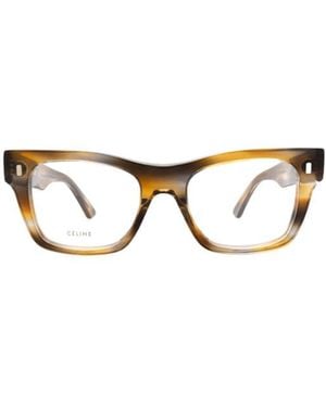 Celine Geometric Frame Flat Mirror - Metallic