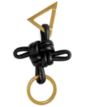 【関税＆送料込み】Bottega Veneta Double Knot Triangle Key Bottega Veneta Fuxia Double Knot Triangle Square Keyring