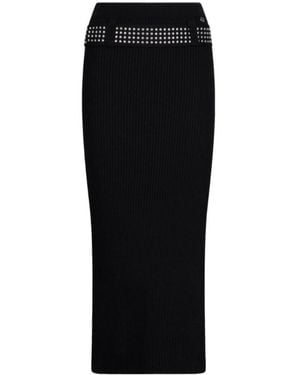 Liu Jo Studded Knitted Skirt - Black