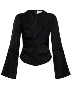 Isabel Marant Long Sleeve Crewneck Top - Black