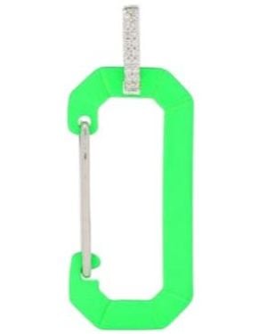 Eera Chiara 18Kt And Diamond Single Earring - Green