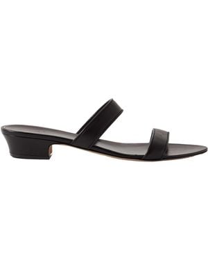The Row Open Toe Low Heel Sandals - White