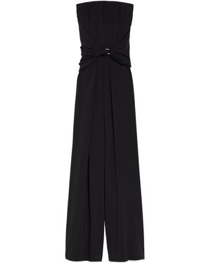 Max Mara Pianoforte Fiero Strapless Jumpsuit - Black