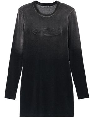 Alexander Wang Long-Sleeved Mini Dress - Black