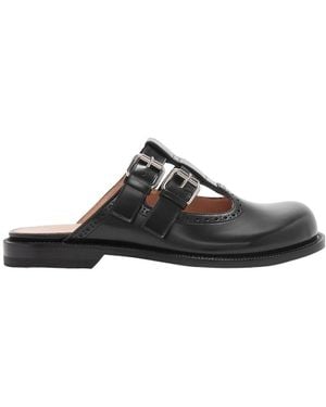 Loewe Campo Mary Jane Mules - Black