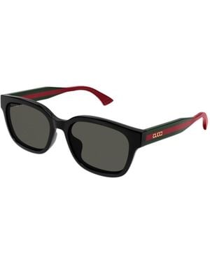 Gucci Eyewear Low Nose Bridge Fit Square Sunglasses - White