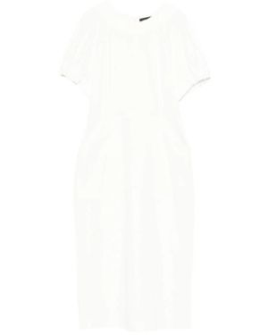 Fabiana Filippi Viscose Polyamide Elastane Dress - White