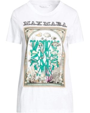 Max Mara Printed T-Shirts - White