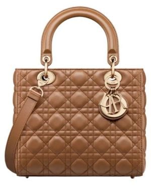 Dior Medium Lady Bag - Brown