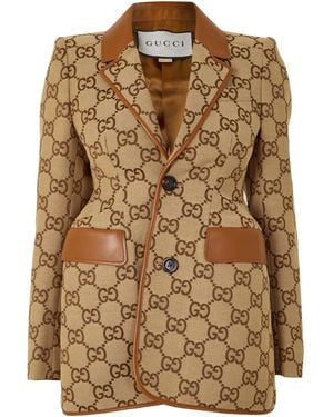 Gucci Longlength Blazer - Brown