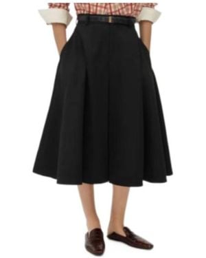 Bottega Veneta Grain De Poudre Skirt - Black