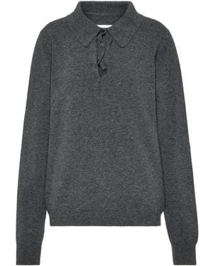 Maison Margiela Twist Knitted Jumper - Grey