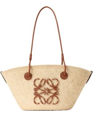 Loewe Small Anagram Basket Bag - Natural
