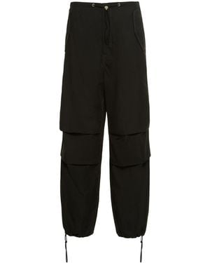 Dion Lee Cotton Twill Parachute Cargo Pants - Black