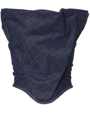 Magda Butrym Re25 Denim Corset Top - Blue