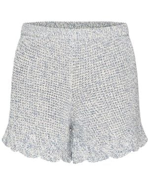 RED Valentino Knitted Shorts - Gray
