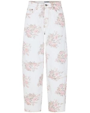 Ganni Straight-Leg Jeans - White