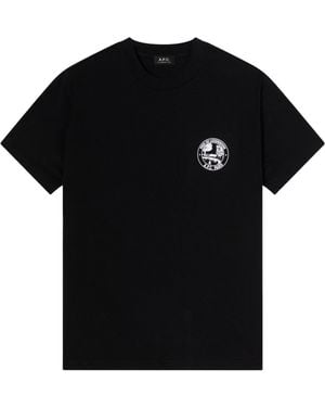 A.P.C. Graphic-Print T-Shirt - Black