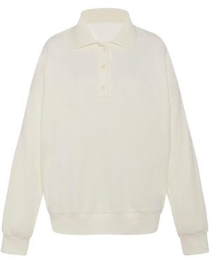 The Row Knitted Polo Sweatshirt - White