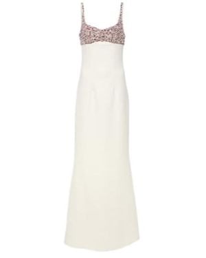 Safiyaa Beatriz Embellished Gown - White