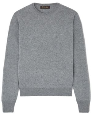Loro Piana Round Neck Jumper - Grey