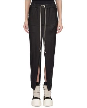 Rick Owens Sliced Pillar Jersey Skirt - Black