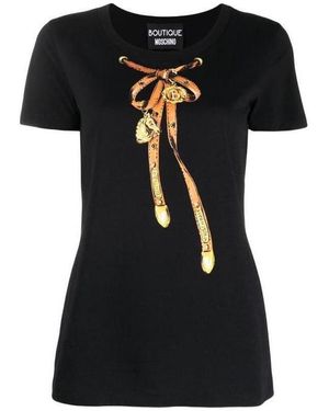 Moschino Printed T-Shirt - Black