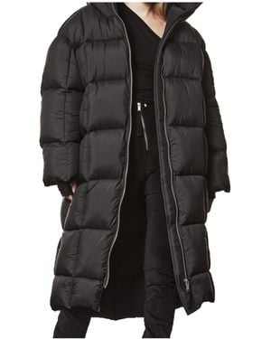 Thom Krom Oversized Fit Quilted Nylon Puffer Coat - Black