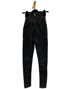 Rick Owens Zipper Trousers Leg Denim Trousers - Black