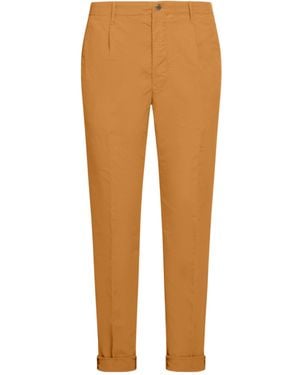 Incotex Straight-Leg Trousers - Orange