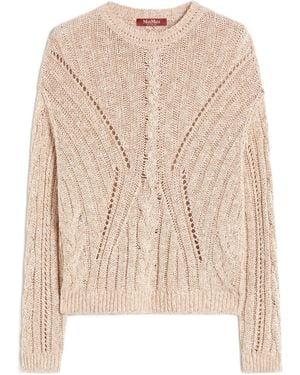 Max Mara Knitted Top - Natural