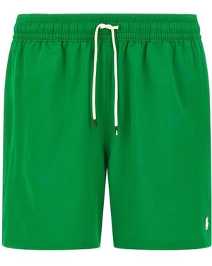 Ralph Lauren Polo Drawstring Swim Shorts - Green