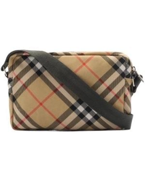 Burberry Small Check Crossbody Bag - Multicolor