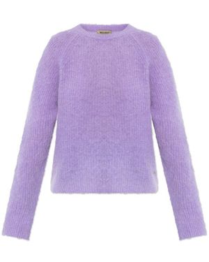 Woolrich Jumper With A Round Neckline - Purple