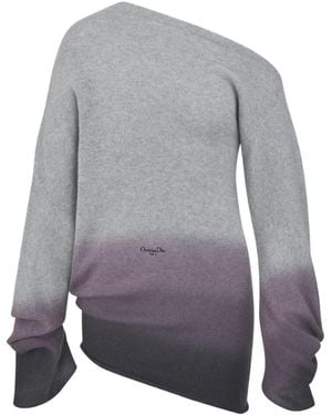 Dior Oversized Asymmetric Sweater - Purple
