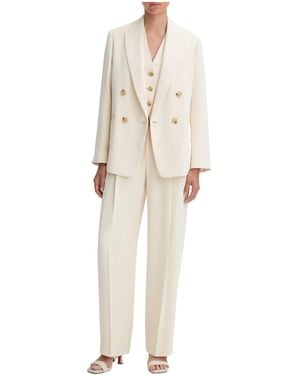 Vince Double-Breasted Suit Jacket - White