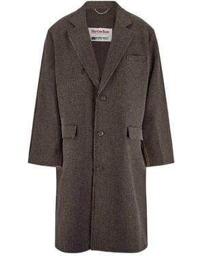 Martine Rose Two-Toned Single-Breasted Coat - Brown