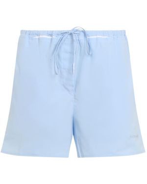 Miu Miu Cotton Boxer Shorts - Blue