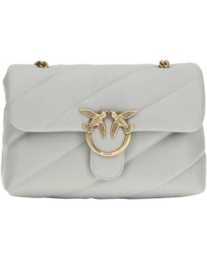 Pinko Love Classic Puff Maxi Quilted Shoulder Bag - Grey