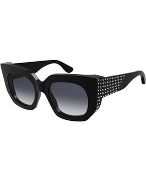 Alaïa Alaïa Studded Cat-Eye Sunglasses - White