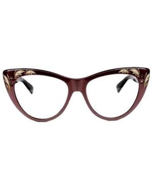 Gucci Logo Detail Flat Lens - White