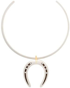 Isabel Marant Horseshoe-Pendant Choker - Multicolour