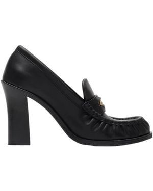 Burberry Cadet Heeled Loafers - Black