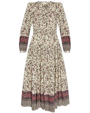 Ulla Johnson Floral Print Maxi Dress - Natural