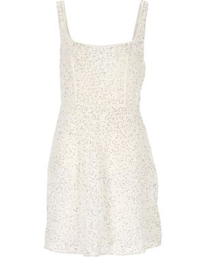 RIXO London Sequin-Embellished Sleeveless Dress - White