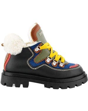 DSquared² Round-Toe Short Boots - Multicolor