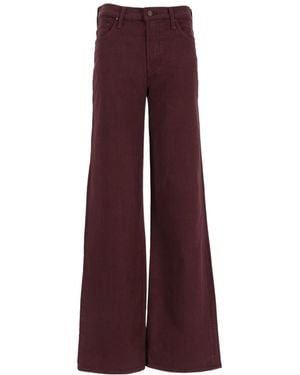 Mother The Rerun Wide-Leg Jeans - Purple
