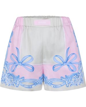 Versace Printed Shorts - Blue